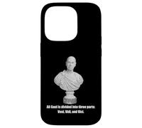Cita del busto de Julio César angustiado Galia dividido tres Carcasa para iPhone 14 Pro