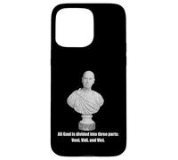 Cita del busto de Julio César angustiado Galia dividido tres Carcasa para iPhone 15 Pro Max