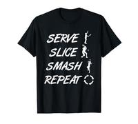 Cita del Entrenador de Tenis Servir Cortar Romper Repetir Camiseta gráfica económica