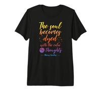Cita del estoicismo Marco Aurelio - Los Pensamientos positivos te Dan Forma Camiseta Premium