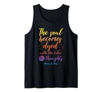 Cita del estoicismo Marco Aurelio - Los Pensamientos positivos te Dan Forma Camiseta sin Mangas