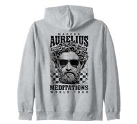Cita del filósofo estoico Motivacional Estoicismo Marco Aurelio Sudadera con Capucha