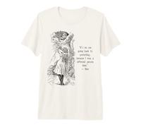 Cita del Libro Vintage de Alicia Aventuras en el país de Las Maravillas de Lewis Carrol Camiseta Premium