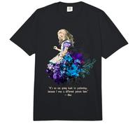 Cita del Libro Vintage de Alicia Aventuras en el país de Las Maravillas de Lewis Carrol Comfort Colors Adult Heavyweight T-Shirt