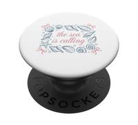 Cita del océano, Concha, Estrella de mar: El mar Llama PopSockets PopGrip Adhesivo