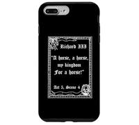 Cita del rey Ricardo III de la obra de Shakespeare, Un caballo, un caballo Carcasa para iPhone 7 Plus/8 Plus