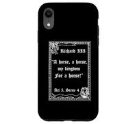 Cita del rey Ricardo III de la obra de Shakespeare, Un caballo, un caballo Carcasa para iPhone XR