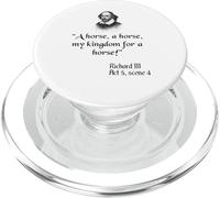 Cita del rey Ricardo III de la obra de Shakespeare, Un caballo, un caballo PopSockets PopGrip para MagSafe