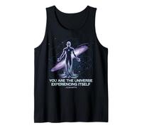 Cita del universo de Alan Watts Geometría humana cósmica Visión espacial Camiseta sin Mangas