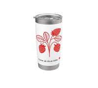 Cita Divertida Amor a Primera Mordida Fresa Vaso térmico de acero inoxidable de doble pared