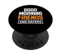 Cita Divertida de Amigos y Enemigos de Buenos días PopSockets PopGrip Adhesivo