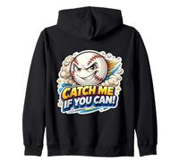 Cita Divertida de «Atrápame si Puedes» para un Amante de un Jugador de béisbol Sudadera con Capucha