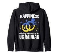 Cita Divertida de Boda ucraniana Ucrania Esposa Marido Sudadera con Capucha