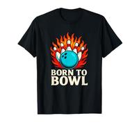 Cita Divertida de Born to Bowl Bowling Alley League Camiseta