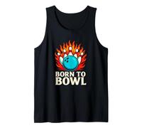Cita Divertida de Born to Bowl Bowling Alley League Camiseta sin Mangas