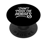 Cita divertida de boxeo "Don't Push The Horses" PopSockets PopGrip Adhesivo