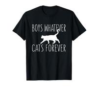 Cita Divertida de Boys Whatever Cats Forever para un Amante de Camiseta