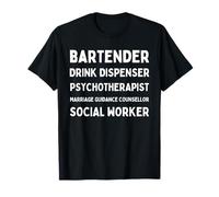 Cita divertida de camarero Guía matrimonial Trabajador social Camiseta