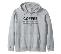 Cita Divertida de Coffee Because Adulting Is Hard Sudadera con Capucha