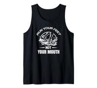 Cita Divertida de Correr Run Your Feet Camiseta sin Mangas