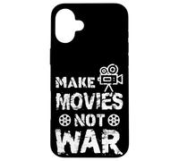 Cita Divertida de Director de Cine Make Movies Not War Carcasa para iPhone 16 Plus