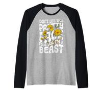 Cita Divertida de Don't Let This Pretty Face Fool You I'm a Beast Camiseta Manga Raglan