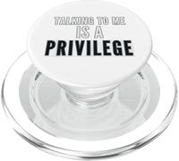Cita Divertida de empoderamiento Hablar Conmigo es un privilegio PopSockets PopGrip para MagSafe