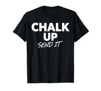 Cita Divertida de Escalada en Roca con Chalk Up Send It Camiseta