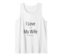 Cita Divertida de Golf I Love When my Wife Let me go Golfing Camiseta sin Mangas