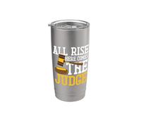 Cita divertida de graduación de abogado All Rise Here Comes The Judge Vaso térmico de acero inoxidable de doble pared