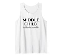 Cita Divertida de Hermano Invisible Pero invencible del niño Medio Camiseta sin Mangas