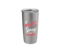 Cita divertida de It Wouldn't Be Spring Without Cake Pops Vaso térmico de acero inoxidable de doble pared