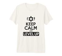 Cita Divertida de Keep Calm and Level Gamer Camiseta Premium