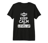 Cita Divertida de Keep Calm and Level Gamer Camiseta Premium