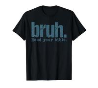 Cita Divertida de la Biblia: ¡Lee tu Biblia! Camiseta gráfica económica, Hombre, Negro, L