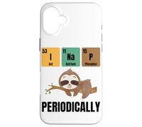 Cita divertida de la siesta de perezoso de química Carcasa para iPhone 16 Plus
