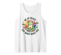 Cita divertida de meditación de rana - Humor de dieta de alimentación consciente Camiseta sin Mangas