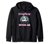 Cita Divertida de meditación Everything I Need Is Within Me Sudadera con Capucha