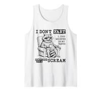 Cita Divertida de Meme de Mapache con la Frase «No me Pedo, susurro en mis Pantalones» Camiseta sin Mangas