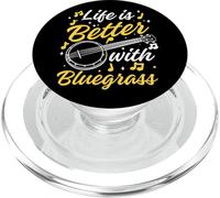 Cita Divertida de música de Banjo para Amantes de la música Bluegrass PopSockets PopGrip para MagSafe