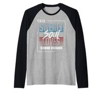 Cita Divertida de música y Canto para Amantes del Karaoke sudoroso Camiseta Manga Raglan
