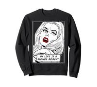 Cita Divertida de My Life Is A Blonde Moment Vintage Pop Art Girl Sudadera