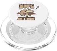 Cita divertida de Nope Not Today Sleeping Sloth Tree, Lazy Mood PopSockets PopGrip para MagSafe
