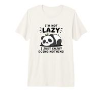 Cita Divertida de Panda I'm Not Lazy Camiseta Premium