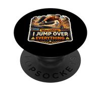 Cita Divertida de Parkour Que Dice Advertencia de Que Salto sobre Todo PopSockets PopGrip Adhesivo