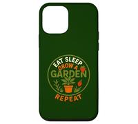 Cita Divertida de Pasatiempos de jardinería Eat Sleep Grow a Garden Repeat Carcasa para iPhone 12 Mini