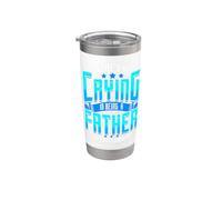Cita divertida de paternidad sin humor de papá que llora Vaso térmico de acero inoxidable de doble pared