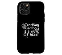 Cita Divertida de Profesor Enseñar geología es una Obra de corazón Carcasa para iPhone 11 Pro