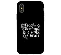 Cita Divertida de Profesor Enseñar geología es una Obra de corazón Carcasa para iPhone X/XS