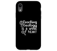 Cita Divertida de Profesor Enseñar geología es una Obra de corazón Carcasa para iPhone XR